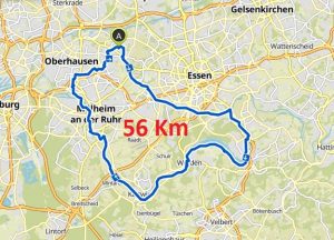 Runde Baldeneysee Kettwig Mülheim - 56 Km