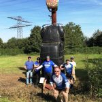 Ziegenskulptur am Bauernhof am Mechtenberg