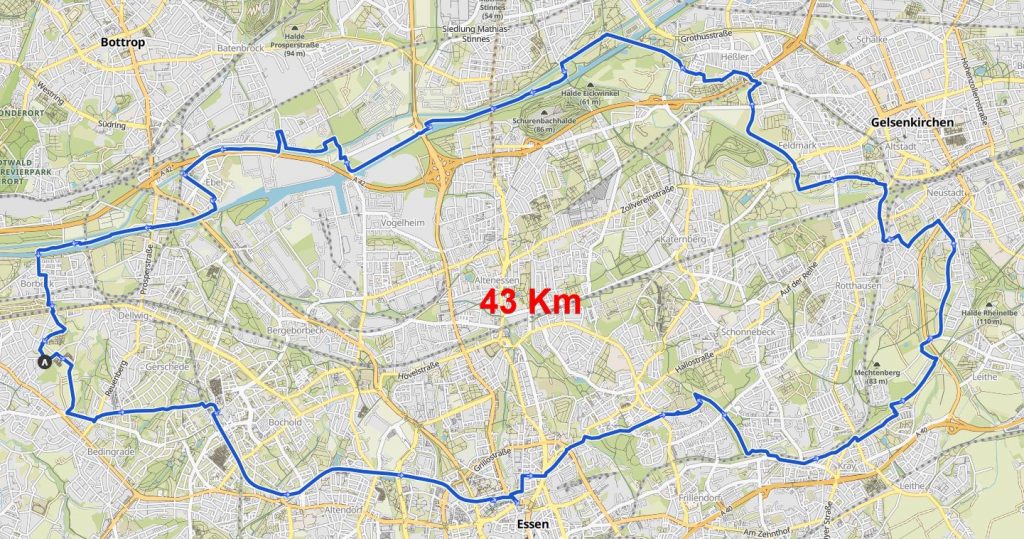 Intercity-Route - Mechtenberg - Nordstern - 43 Km